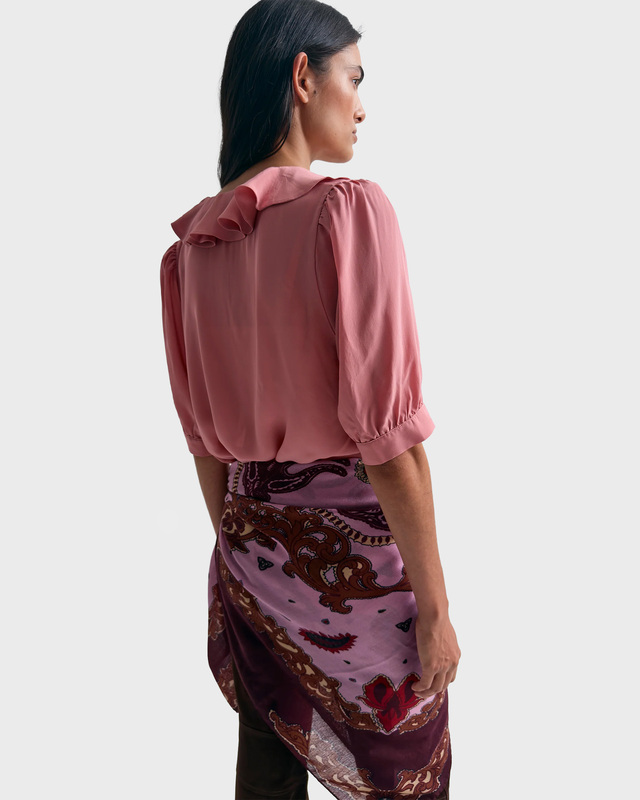 Rodebjer Bluse Xilla Fluid Solid Pink L