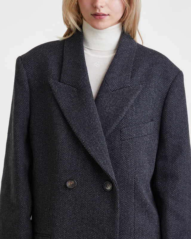 Acne Studios Kavaj Double Breasted Wool  Grå/svart XXS/XS