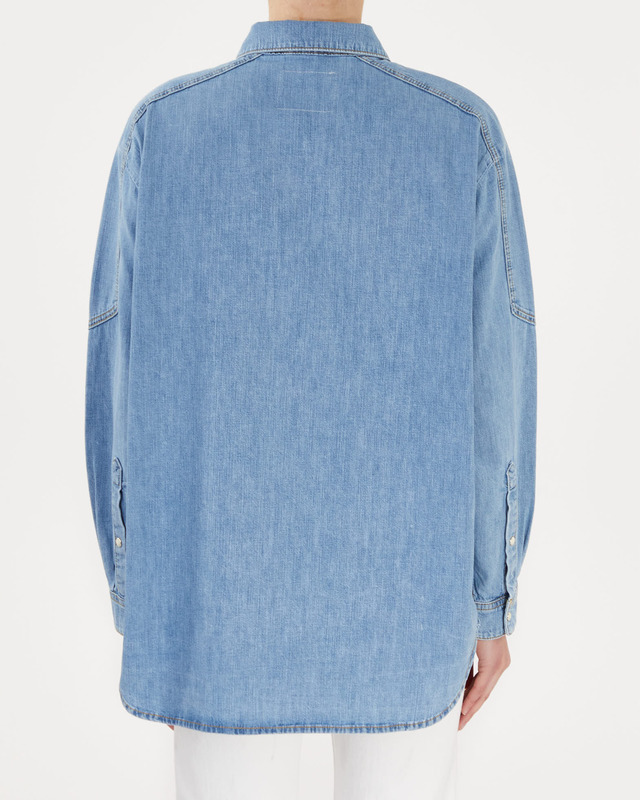 Jeanerica Long Jeansshirt Blå XXL