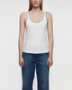 Theory Topp Scoop Neck Tank Ivory XS