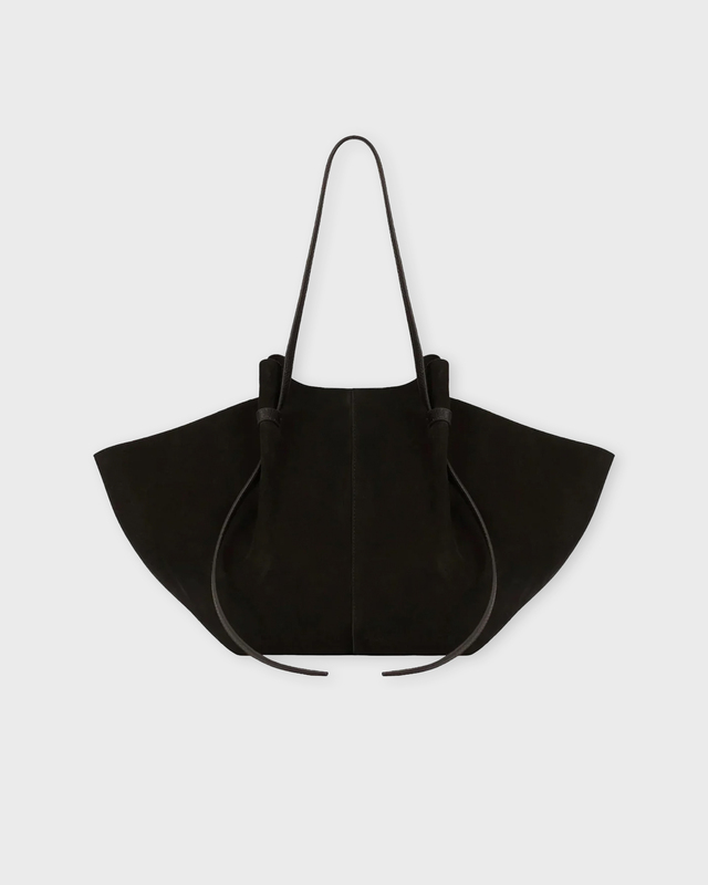 YUZEFI Bag Large Mochi Suede Black ONESIZE