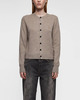 Acne Studios Cardigan Fitted Yak Wool Grey melange L