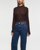 Filippa K Topp Lyocell Cashmere Mock Neck Brun XL