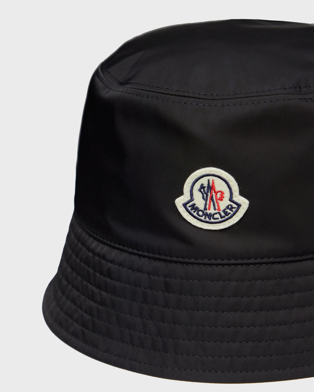 Moncler Hat Bucket Cotton Blend Grå L
