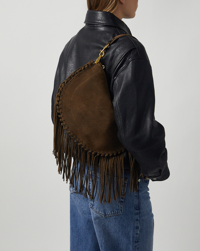 Isabel Marant Väska Oskan Soft Zip Brons ONESIZE