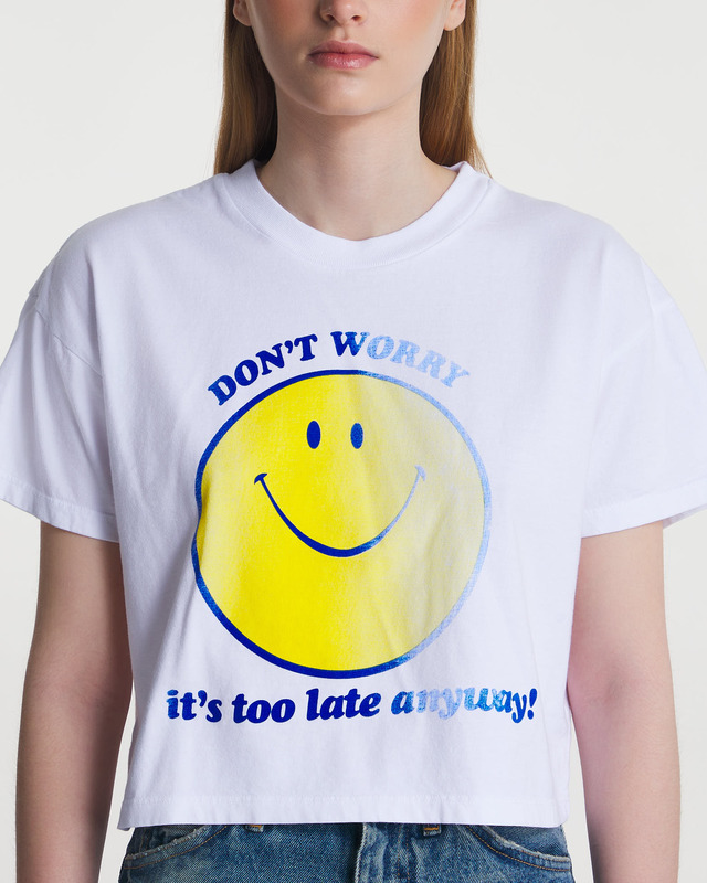 Mother Denim T-shirt The Grab Bag Crop  White XL