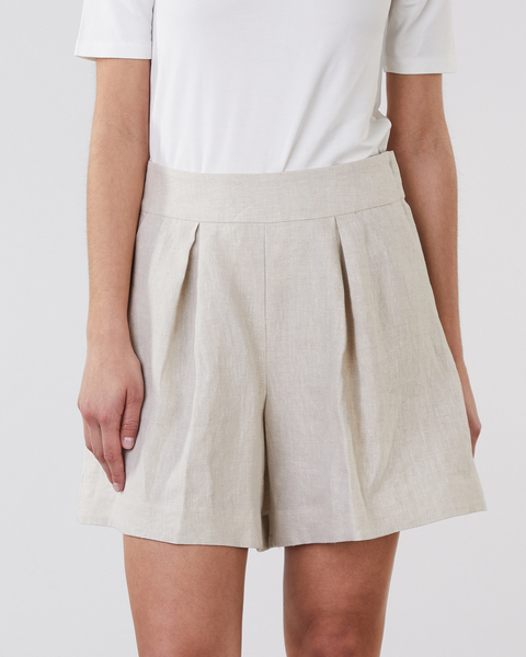Linen Shorts Solone Beige 1