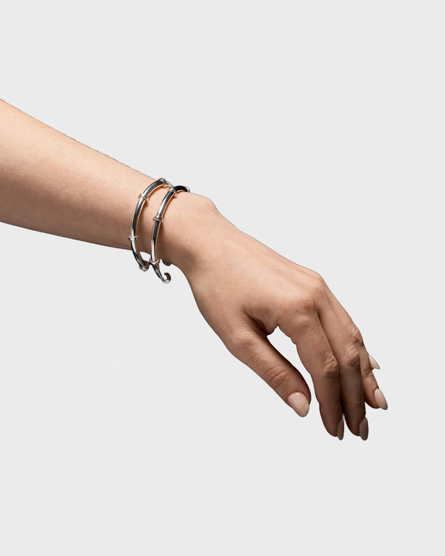 Maria Nilsdotter Cuff Bolted Silver M