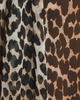 Ganni Dress Chiffon Halterneck Leopard 40