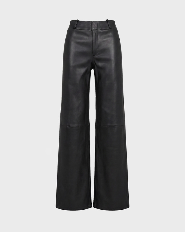 Wakakuu Icons Bukser Leather Flare Black 34