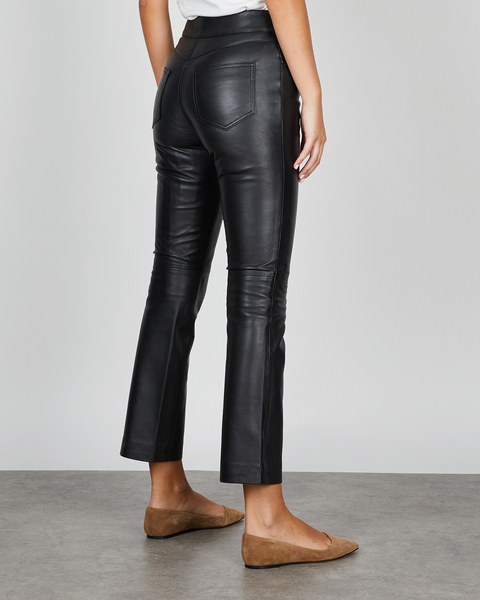 Leather Trouser Avery Crop  Black 2