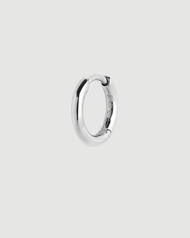 Maria Black Earring Marco Huggie Silver ONESIZE