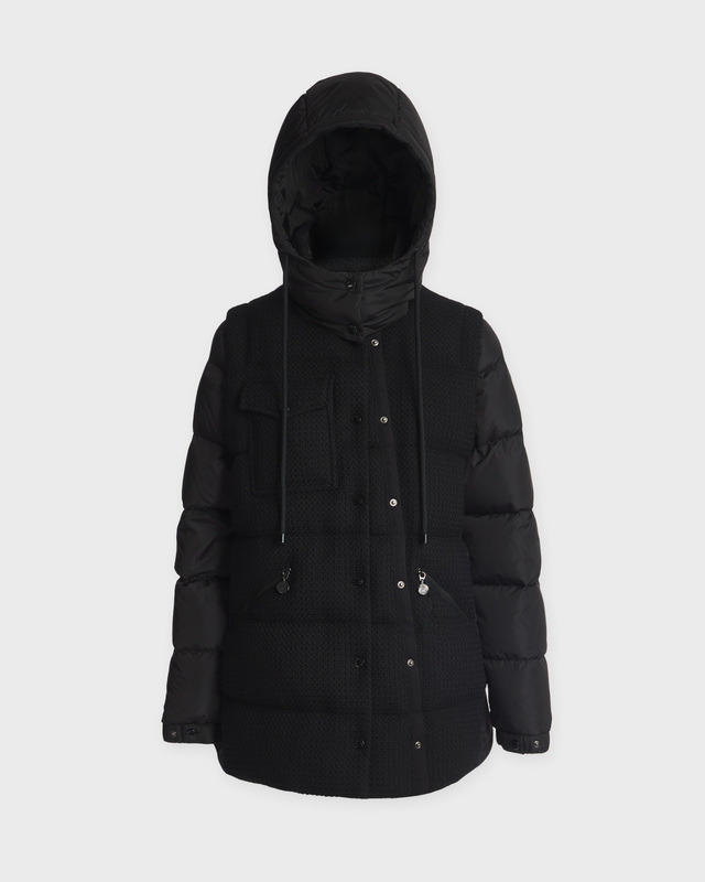 Moncler Artigny Long Coat Black MONCLER 1 (S)