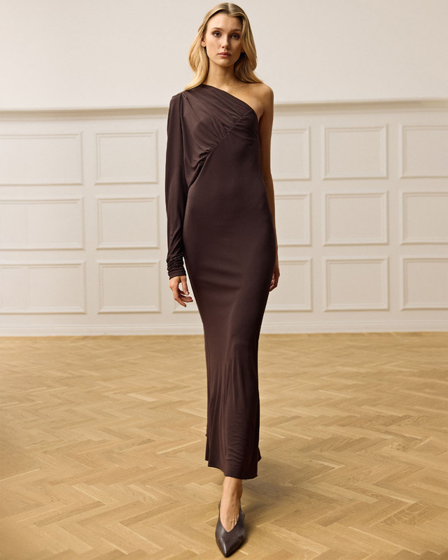 Wakakuu Icons Dress Como Brown XS
