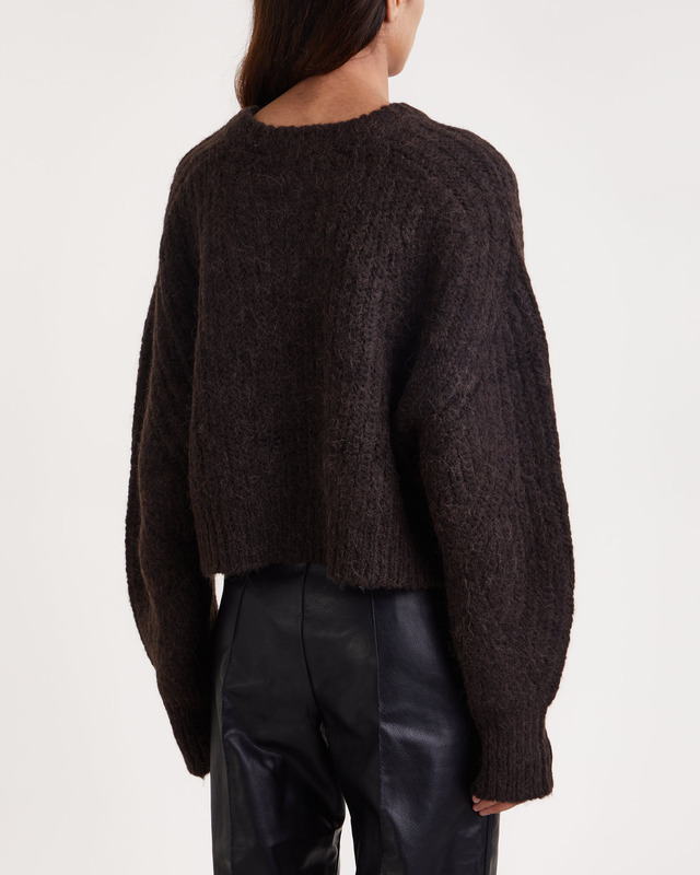 Rotate Tröja Firm Knit Jumper Brun 34