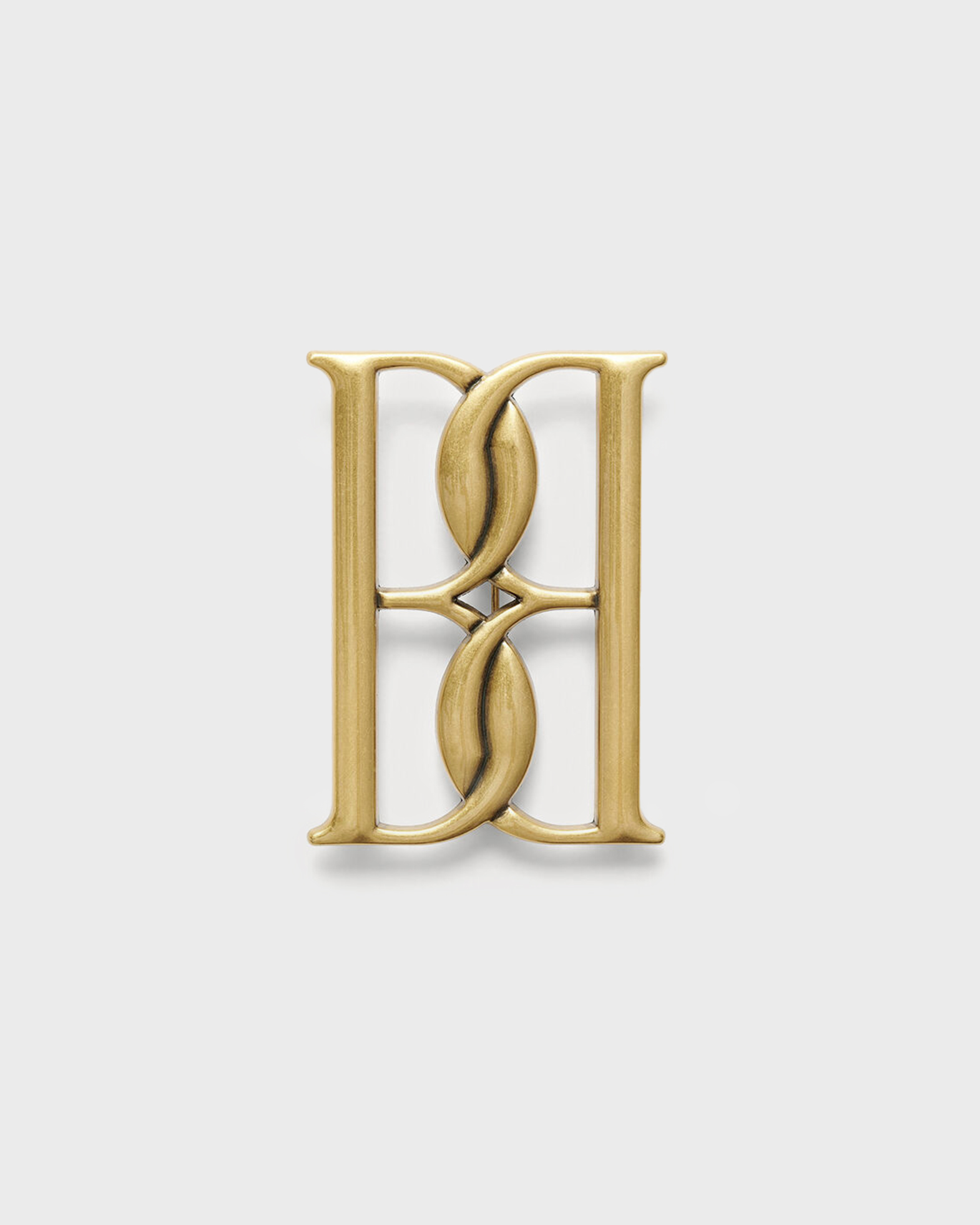 By Malene Birger Women's Gold Mono Large -Tone Brooch Onesize