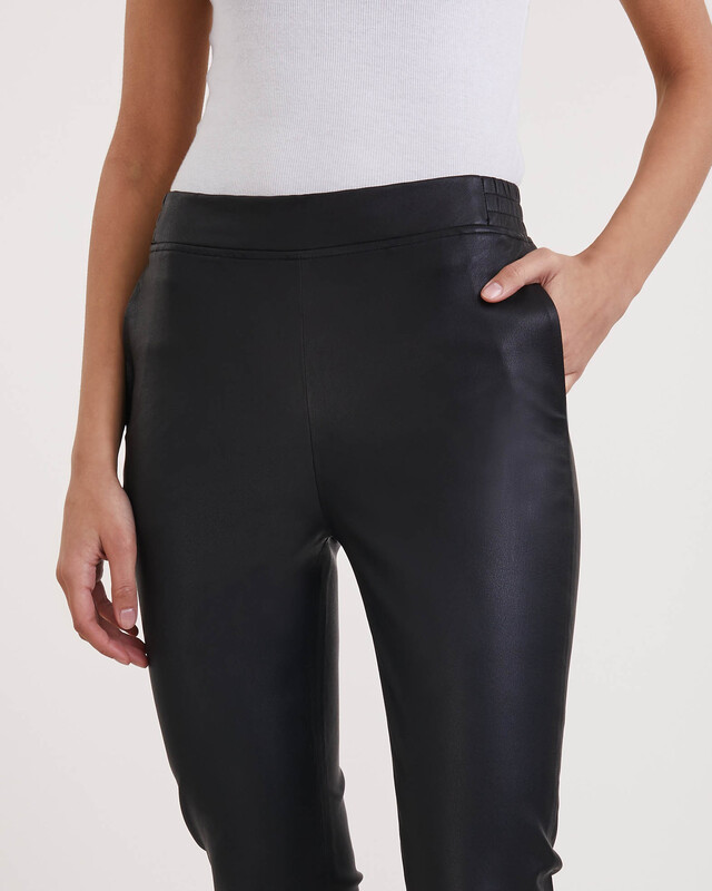 DANTE6 Leather Trousers Lebon Stretch Raven 5 (XL)