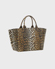Ganni Tote bag Shopper XXL Pocket Print Leopard ONESIZE