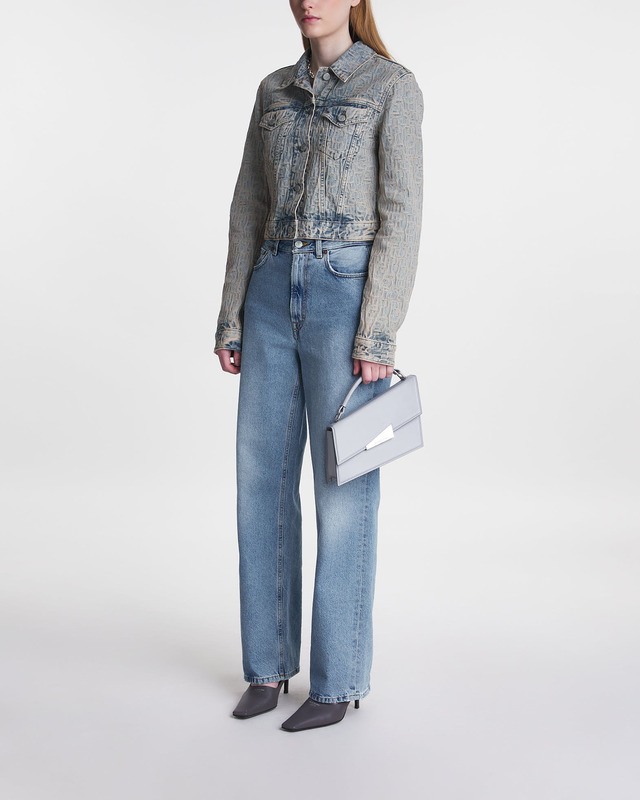 Acne Studios Jacka Monogram Denim Beige/blå 40