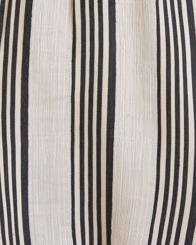 Dagmar Top Cropped Striped  Vit/svart 36