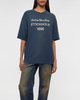 Acne Studios T-Shirt Logo Relaxed Fit Blue S