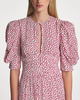 ROTATE Birger Christensen Maxi Klänning Printed Flowy Vit/rosa 42