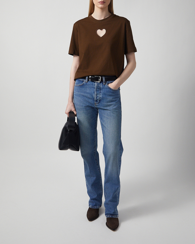 CLOEYS T-shirt Heart Brun M