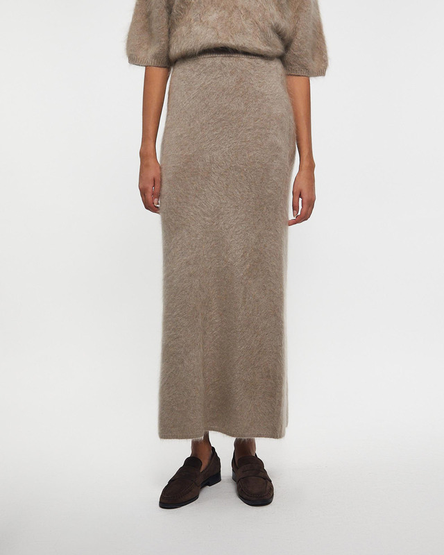 Almada Label  Skirt Umi Brushed Cashmere Nougat M