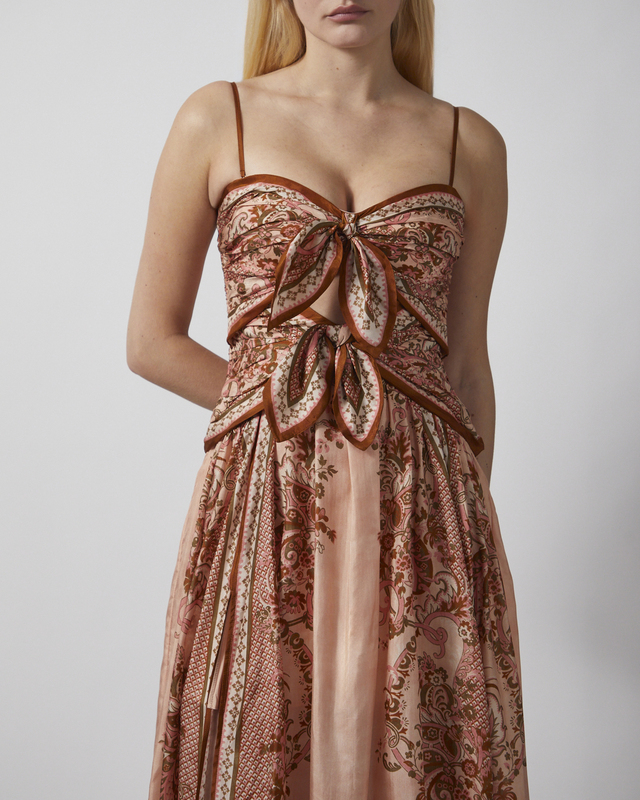 Zimmermann Klänning Aster Scarf Midi Ljusrosa 0 (XS-S)