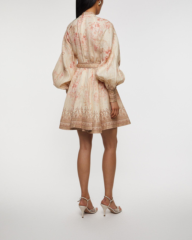 Zimmermann Klänning Illuminate Buttoned Mini Multicolor 2 (M-L)