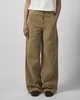 Moncler Bukser Cotton Wide Leg Pants Beige L