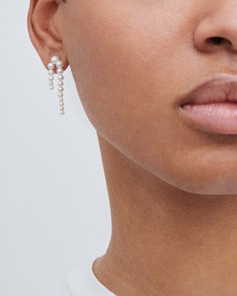 Earrings Petite Perle Nuit Gold 2