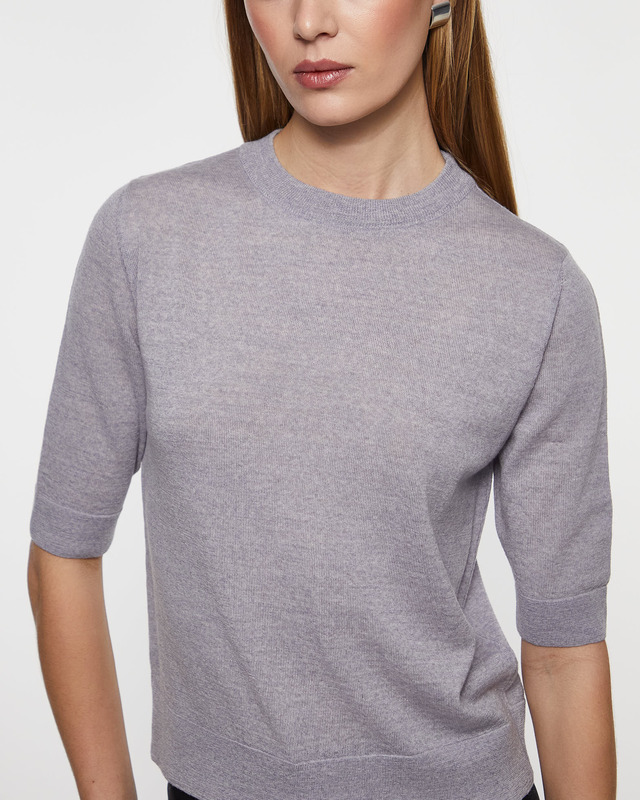 Wakakuu Icons T-Shirt London Merino Wool Ljusgrå M
