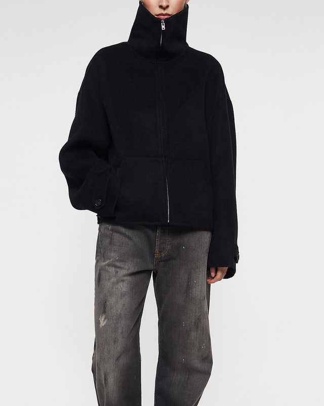 Acne Studios Jacket Wool Zip Black 38