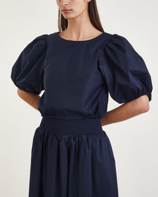 ONE and OTHER Top Joy Cropped  Navy L