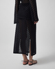Malina Skirt Fannie Pointelle Knitted Maxi Black L