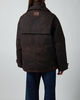 Acne Studios Jacket Waxed Canvas Blouson Dark Brown 40