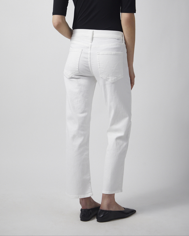 Mother Denim Jeans The Newbie Ankle Fairest Of Them All White 27
