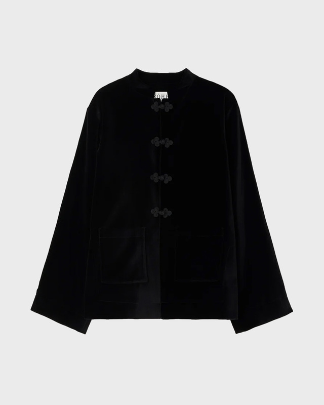 RÓHE Jacket Pankou Closure Velvet Black 40