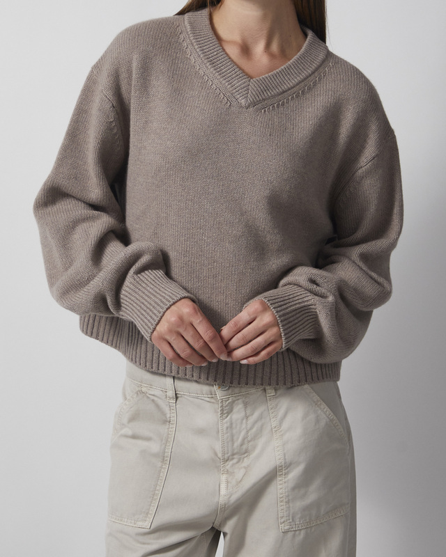 Wakakuu Icons Genser Cashmere V-Neck Sand XL