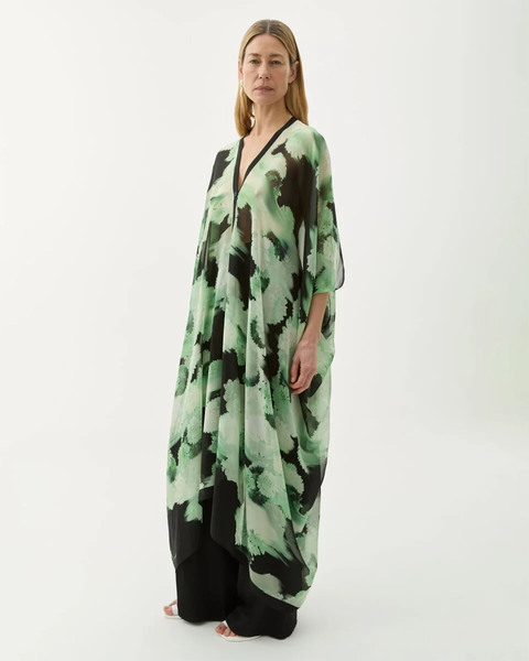 Dress Agave Blurry Flower Grön ONESIZE 2