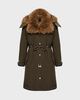 Moncler Parka Halicte Long Mørkegrøn MONCLER 3 (M/L)