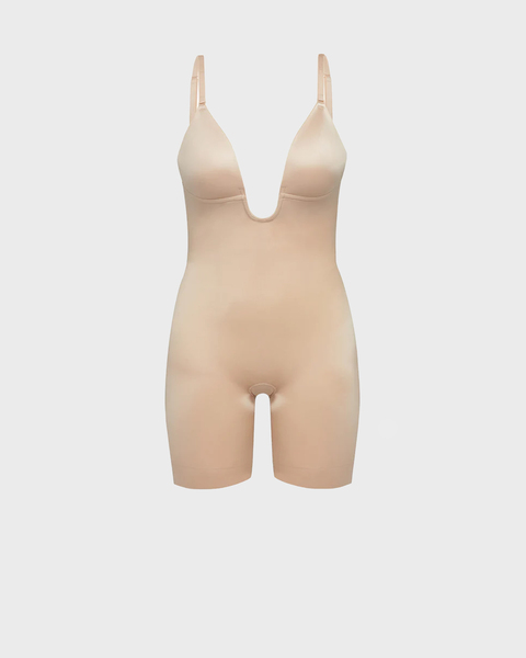 Bodysuit 10157R Plunge Champagne 1
