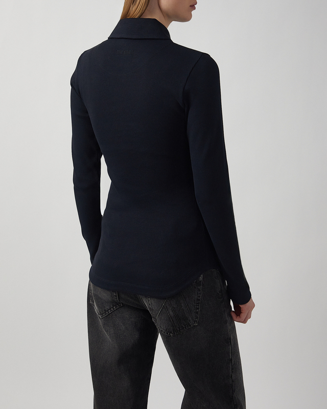 The Attico Topp Ribbed-knit cotton Svart IT 46 (EUR 42)