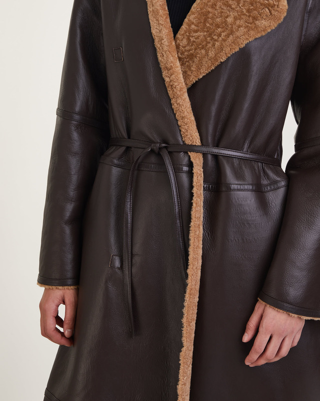 By Malene Birger Kappa Sandras shearling Tobacco 36