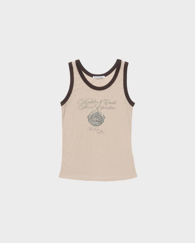 Acne Studios Linne Sheer Logo White S
