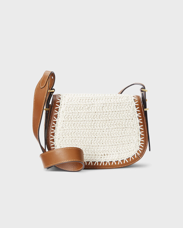 POLO Ralph Lauren Väska Saddle Crossbody Medium Creme ONESIZE