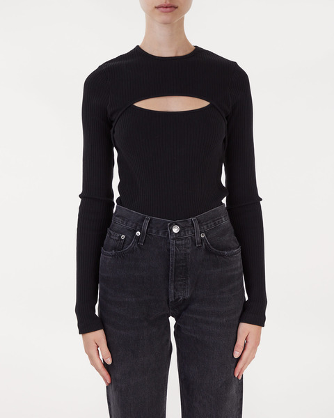 Lyza Cut Out Rib Svart 1