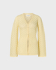 Malina Cardigan Ayla Pointelle Knitted Light Yellow XXS
