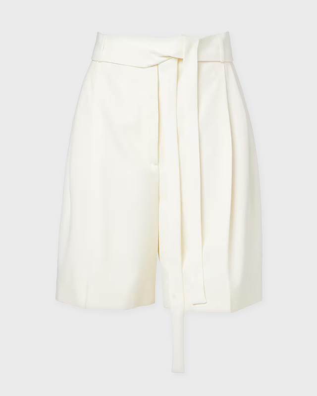 RÓHE Shorts Tailored Belted Offwhite 40